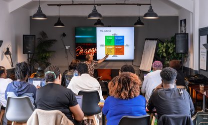 A workshop from Black South West Network's social enterprise programme