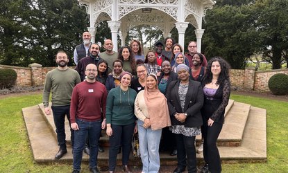 Group of people at a 'reimagining leadership' residential hosted by Common Purpose and Makani Cambridge