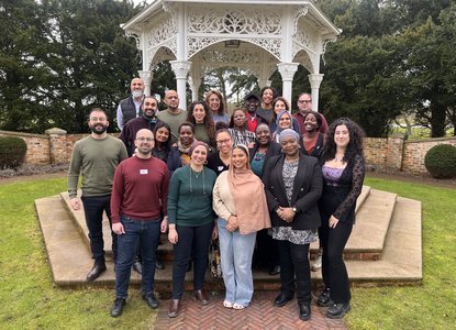 Group of people at a 'reimagining leadership' residential hosted by Common Purpose and Makani Cambridge