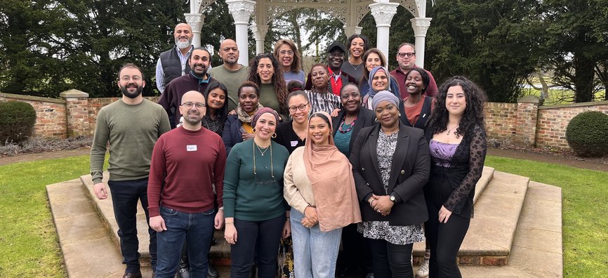 Group of people at a 'reimagining leadership' residential hosted by Common Purpose and Makani Cambridge