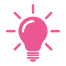 Lightbulb for something new or different