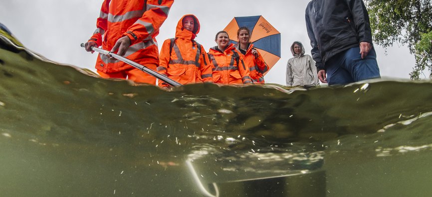 The Rivers Trust - Thames Rivers Trust, checking water quality (credit: Paul Colley)
