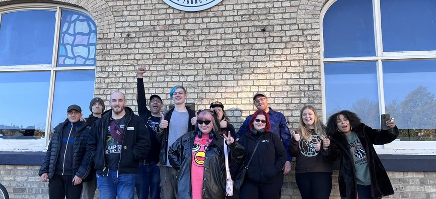 The Warren Youth Project crew in Hull after their Good Night Out Campaign training session